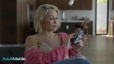 ADULTMOBILE – Bombshell MILF Gets Her Tits And Body Painted With Her Horny Stepson’s Cum