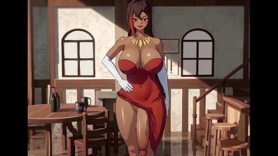 Aqua begs to get fucked by Sylvia‘a huge cock