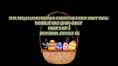 Dan Slams His Easter Eggs Against Katy Rose & Mia’s Juicy Cunts!