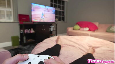Horny StepSis Distracts Big Dick Step-Bro From Getting a Dub with Pussy – Shr0oms Q – Johnny Love –