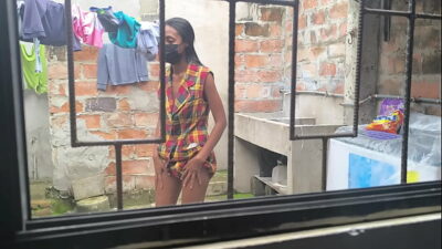 Housewives make homemade porn after doing laundry at home. They’re hot sluts.