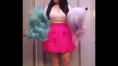 Me Prepping For My Wig Video