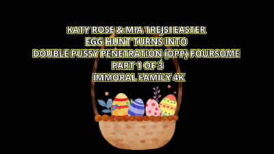 MIA TREJSI DOUBLE VAGINAL (DV) EASTER FOURSOME w HOT REDHEAD KATY ROSE