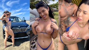 naughty brunette had sex in the abandoned kiosk by the sea – Drii Cordeiro