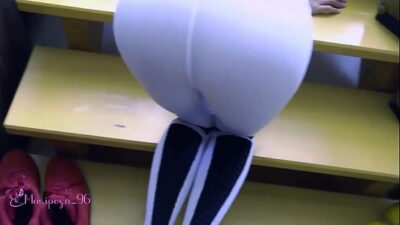 Naughty Teen Gets Fucked In Yoga Pants On Stairs