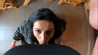 Preview- Blow-job, fuck and cum playing with my impotent husband friends while wearing a fur coat ep 240