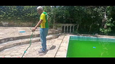 The Guy Cleaned the Pool and Then Came Inside My Ass, Did He Clean It?