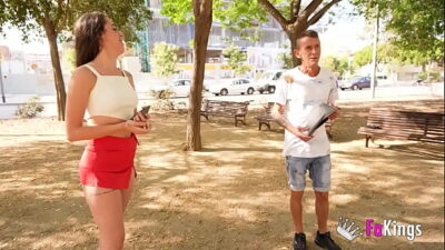 We surprise Briseida Myers with Don Jorge’s big cock