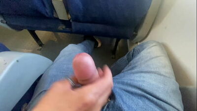 ACCIDENTAL SEX ON PUBLIC TRAIN – HANDJOB AND CUMSHOT WITH AMATEUR MILF