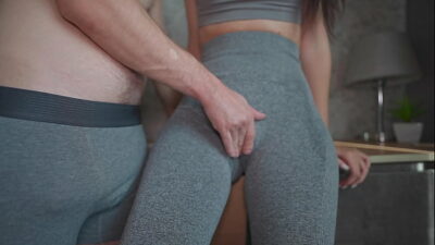 Can’t Stop Touching Step Mother After The Gym! Yoga Pants Sex and Creampie 4k