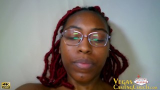 Ana Dunn – First Video Casting In Vegas. POV Action – Masturbation – Deep Throat – Riding – Bondage