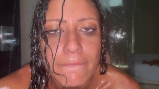 He fuck me hard in the shower