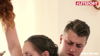 LETSDOEIT – Step Sister Taught By Mom How To Take Step Brother’s Dick Anal